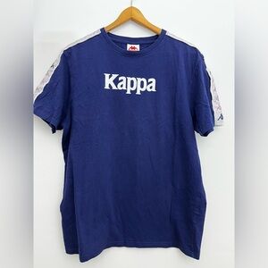 Kappa Logo T-Shirt Short Sleeve Signature Tape Sleeve Tee Men’s XL Streetwear
